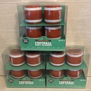 Fourth Down Plastic Football Shot Glasses Bundle Lot of 12 NIB Please Read